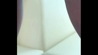 The skinny beauty opening her bootie for you