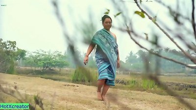 Village xxx Bhabhi sex at Forest! finest Hindi romp