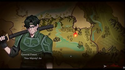 Barbarian veteran [PornPlay hentai game] Ep.1 obscene interogatory for the stomach black elf lady