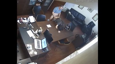 Russian boss screws secretary At Office Hidden webcam