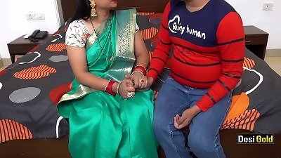 Indian Bhabhi clean-shaved coochie plow By Tuition educator With Clear Hindi Audio
