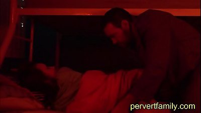 Pervertfamily- stepparent smashes stepdaughter next to her sister