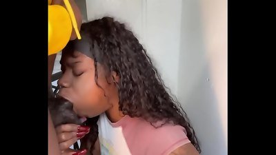 Project nympho lollipop fellating Stepsister deepthroats My 11inch big black cock With Her long rump Tongue