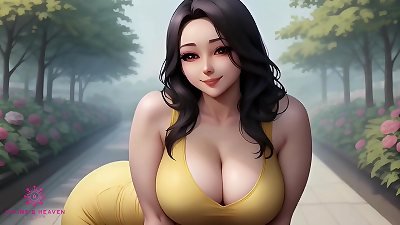 japanese milf With massive butt Gets A Countryside creampie - [Close-up / POV / AI]
